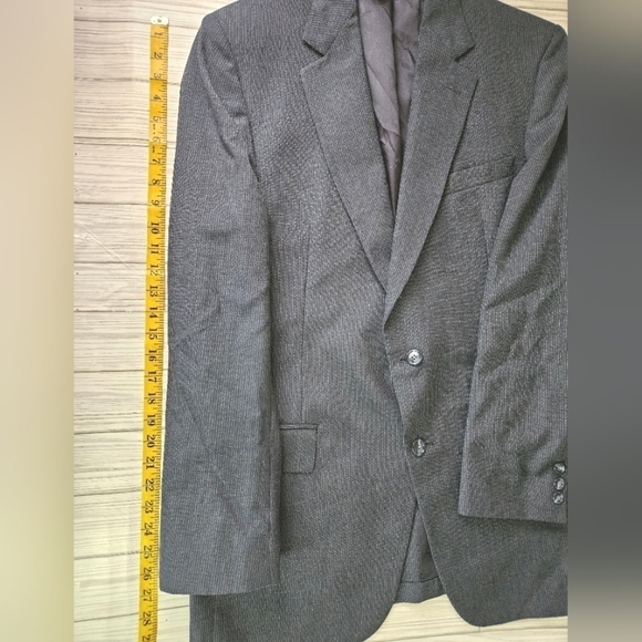 Vintage Oscar de la Renta Pinstripe Blazer in Dark Cobalt  Stripe Size 40 Reg - Picture 6 of 13